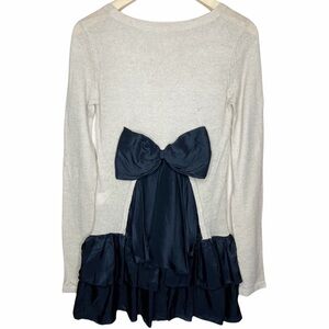 Manoush Bow Back Knit Lightweight Sweater Size Small